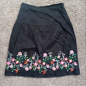 Vibrant floral A line skirt
